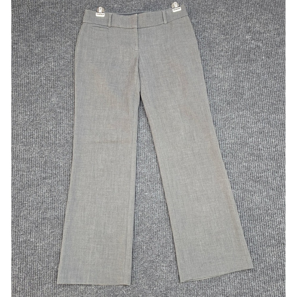 Ann Taylor LOFT Marisa Trouser Pants Gray Petite 2P Straight Leg Business Wear